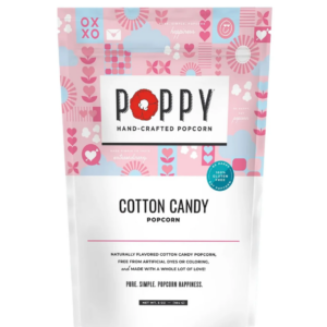 poppy popcorn cotton candy